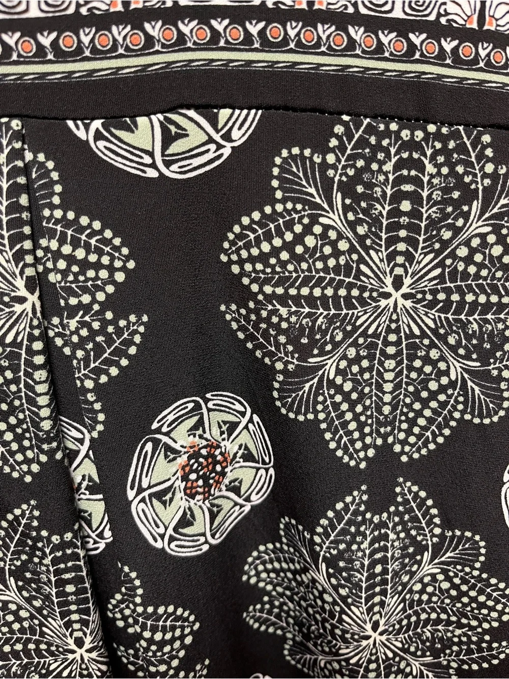 Max Studio Black and White Floral Print Dress size small